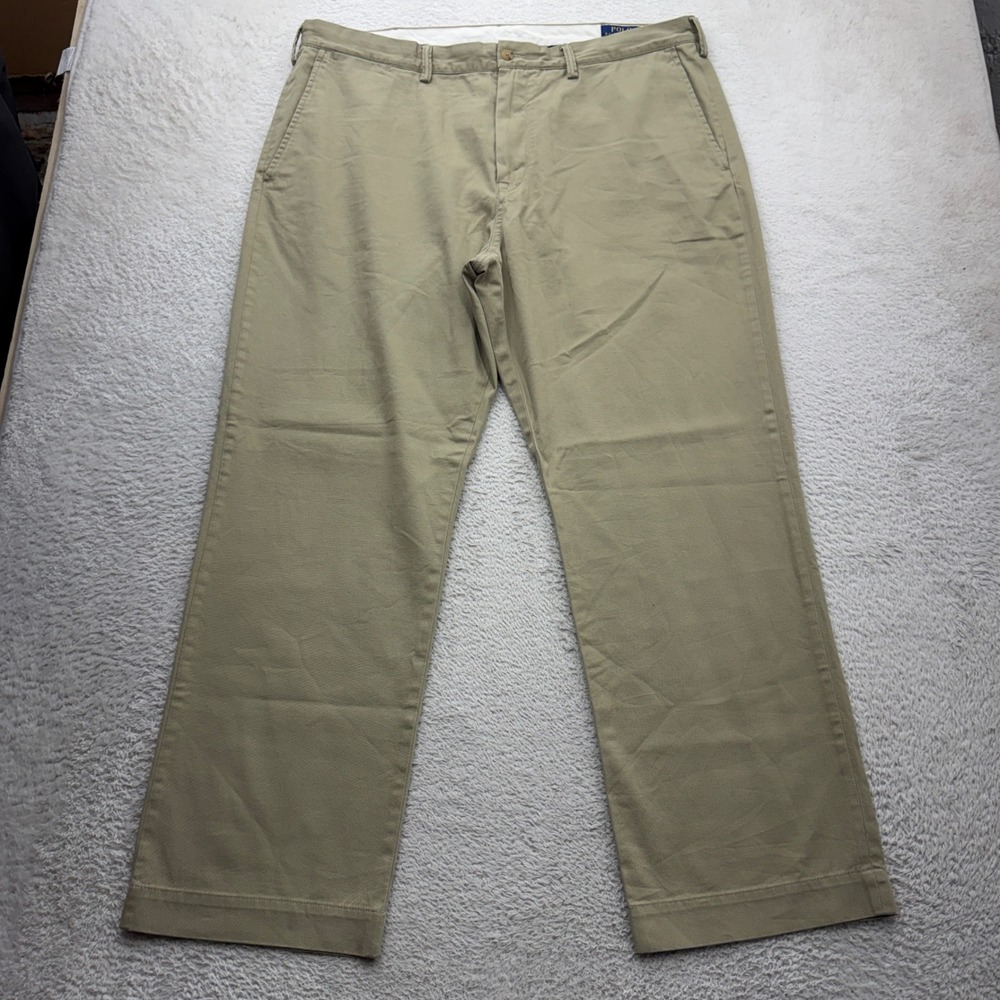 Polo Ralph Lauren Mens Classic Fit Chino Pants Tan Khaki Cotton 40x30
